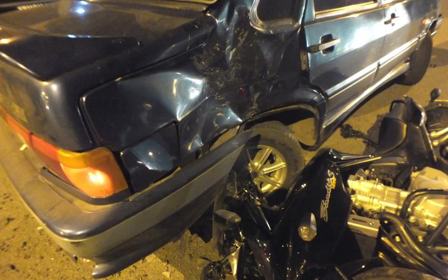 В Кургане водитель легковушки сбил мотоциклиста