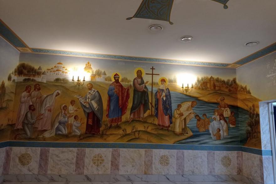 В Свято-Троицком соборе Кургана завершили роспись нижнего храма
