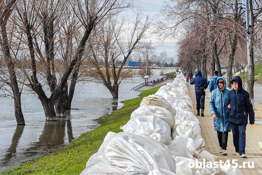Уровень воды в реке Тобол в районе Кургана поднялся до 883 см