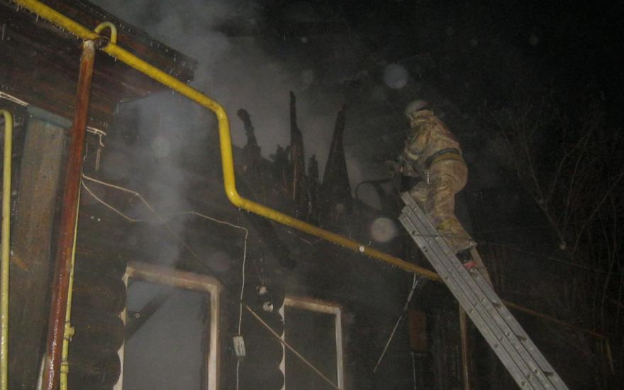 В Курганской области сгорел жилой частный дом