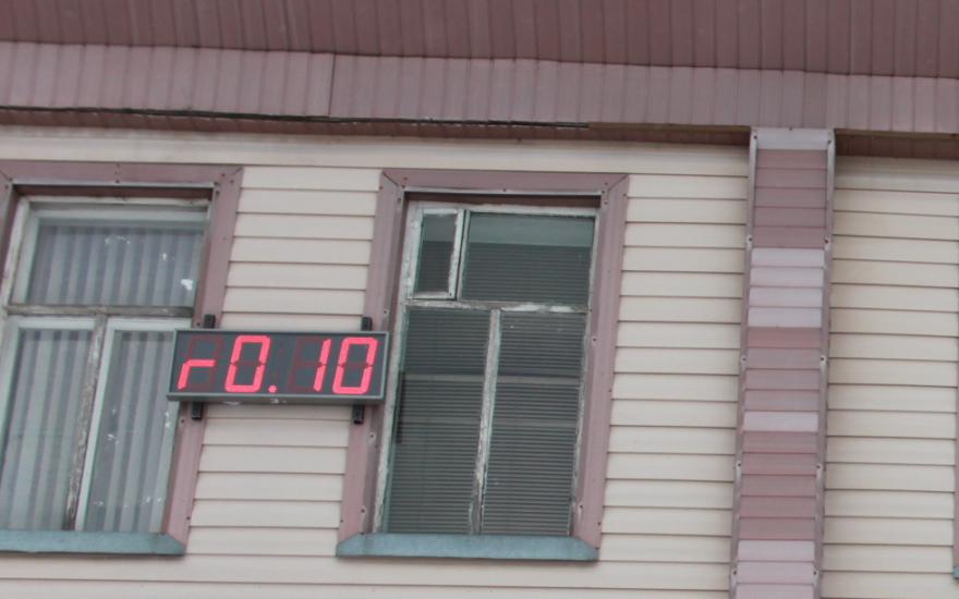 В Звериноголовском районе уровень радиации можно увидеть на электронном табло