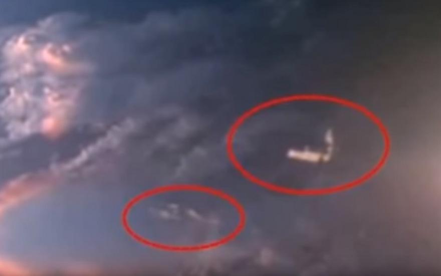 Камеры МКС запечатлели корабли инопланетян