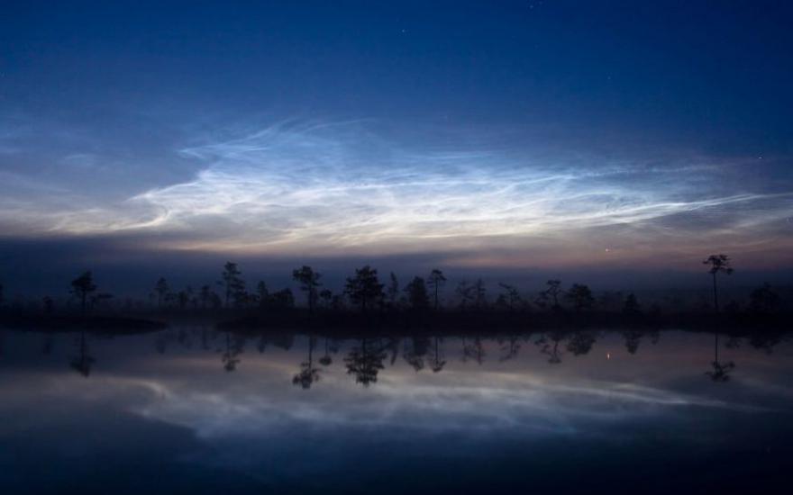 Камеры NASA засняли редкие светящиеся облака