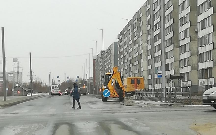 Курганцев возмутили раскопки на новой дороге по улице Бурова-Петрова