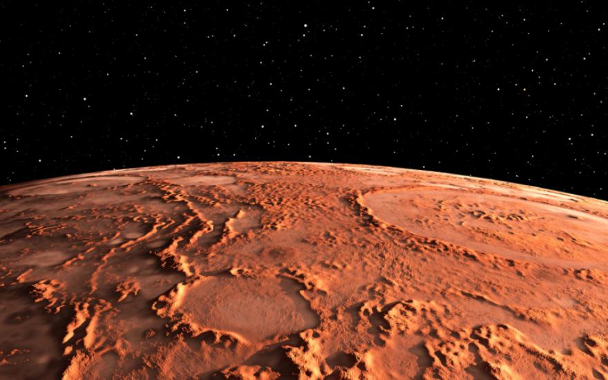 Космический аппарат записал шум ветра на Марсе