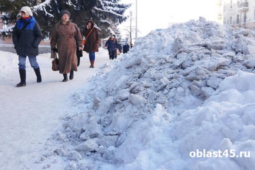 Курганцы смогут пожаловаться на плохую уборку улиц от снега