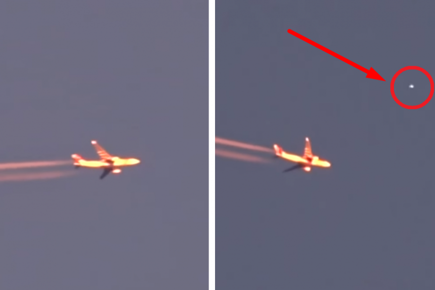 НЛО приблизился к пассажирскому самолету 
