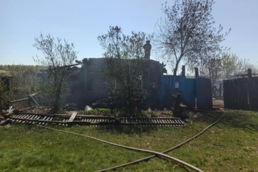 В Курганской области из-за детской шалости сгорел дом