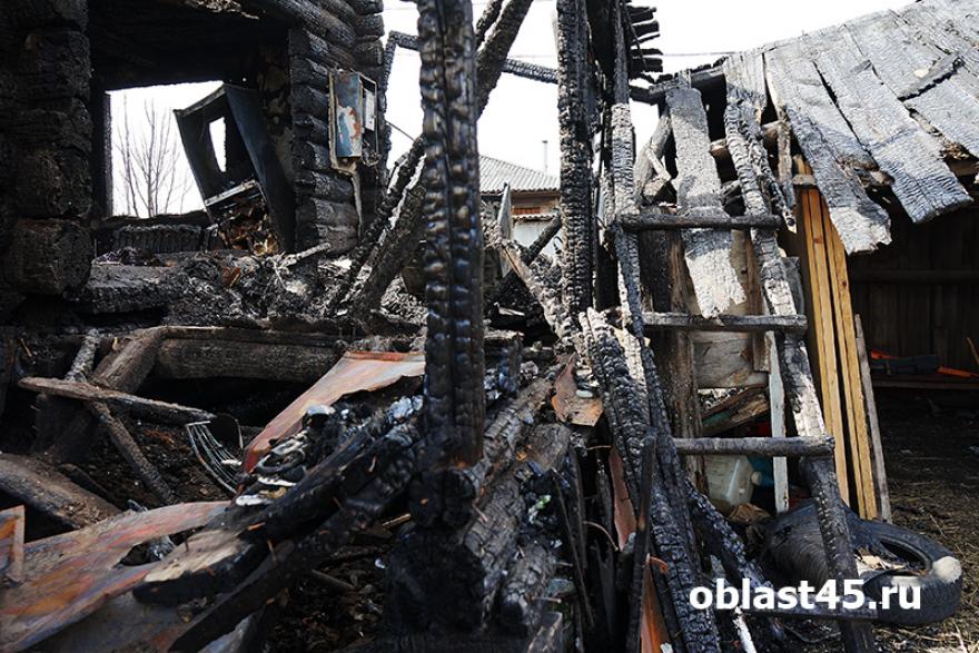 В Курганской области в пожаре погиб мужчина