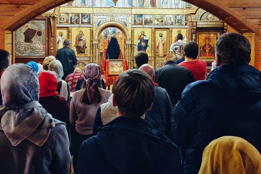 В селе Чимеево православные встретили Воскресение Христово