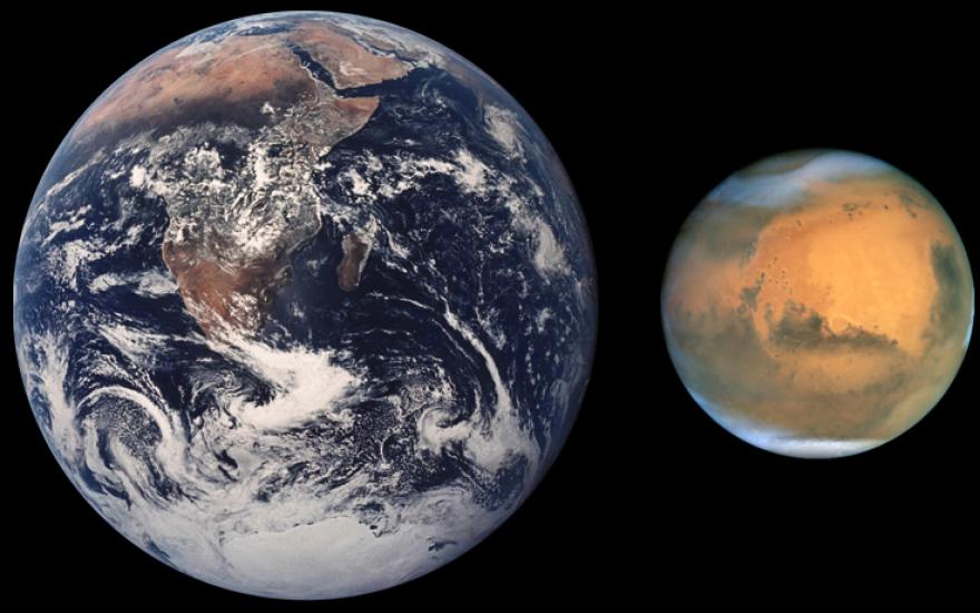 Марс приближается к Земле