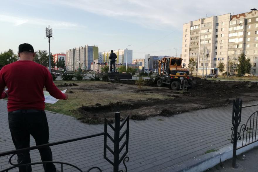 В мэрии Кургана прокомментировали строительные работы в сквере Мальцева