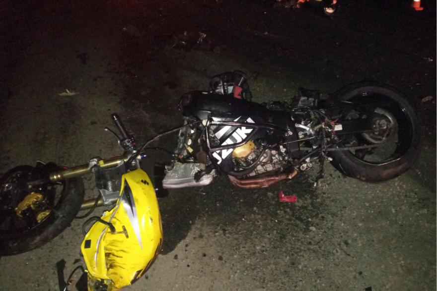В Курганской области на трассе насмерть разбился мотоциклист