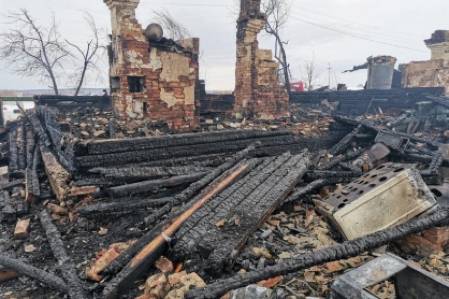 В Курганской области в доме сгорела женщина 