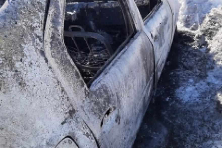 В Курганской области мужчина сгорел в автомобиле