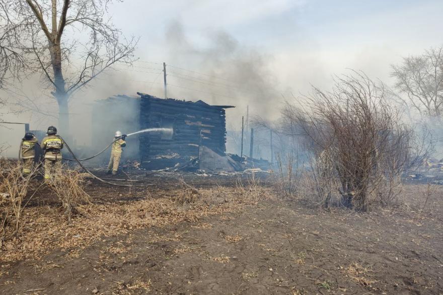 В Макушинском округе нашли виновника ландшафтного пожара