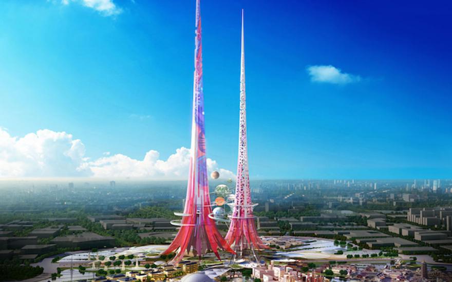 В Китае планируют возвести башни «города будущего»