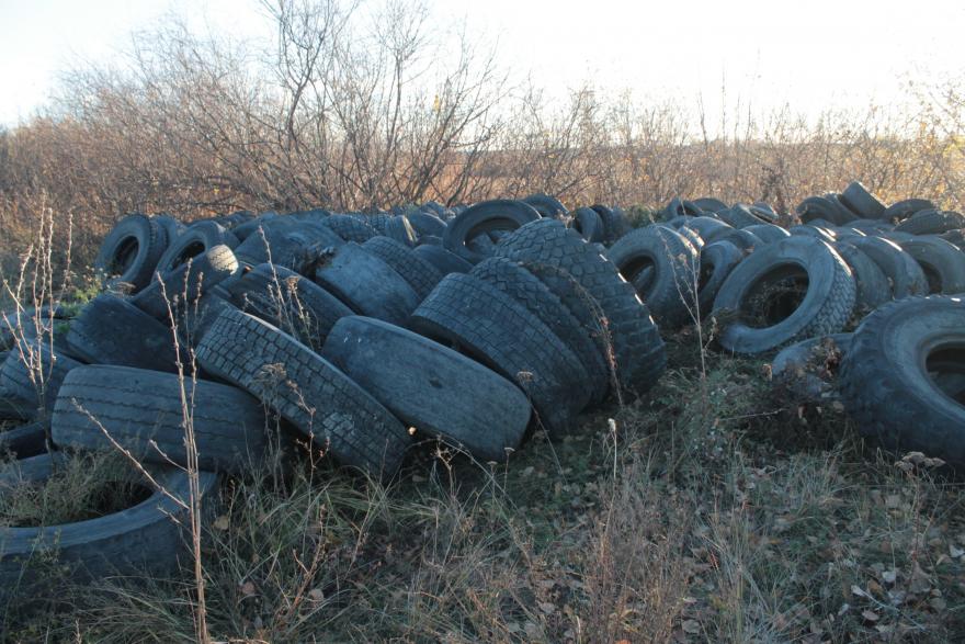 Окраину Шадринска завалили мусором и автомобильными покрышками