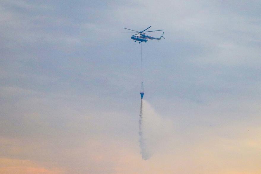 Для тушения пожара в посёлке Логовушка Курганской области готовят вертолёт