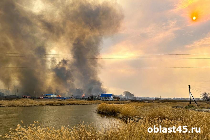 В Курганской области ликвидировали все угрожающие людям ландшафтные пожары