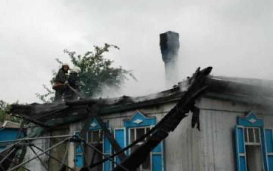 Крупный пожар в Шадринском районе. Есть пострадавший