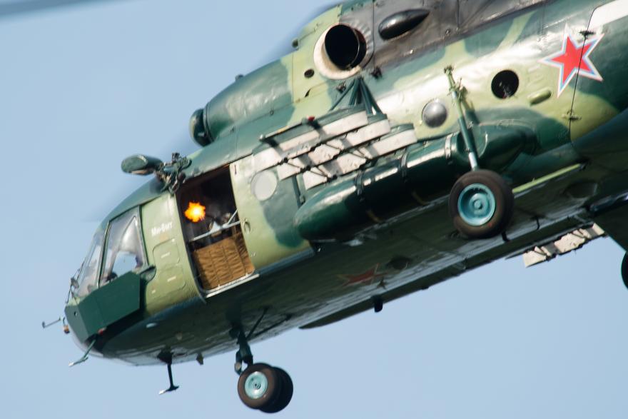 В Курганской области Ми-8 помогал в поиске и задержании нарушителей границы