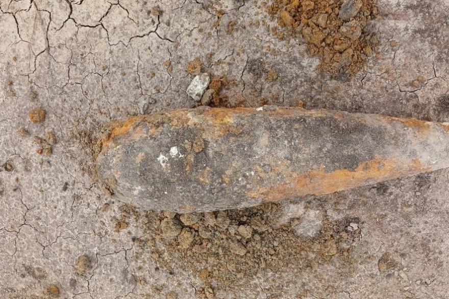 В Кургане на стройке нашли снаряд времён Гражданской войны