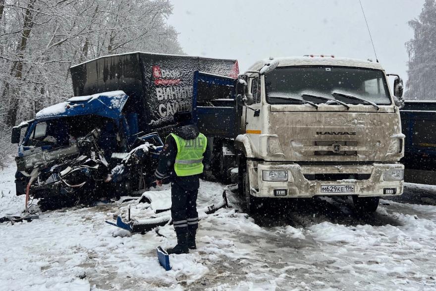 По дороге из Шадринска в Екатеринбург погиб водитель КамАЗа
