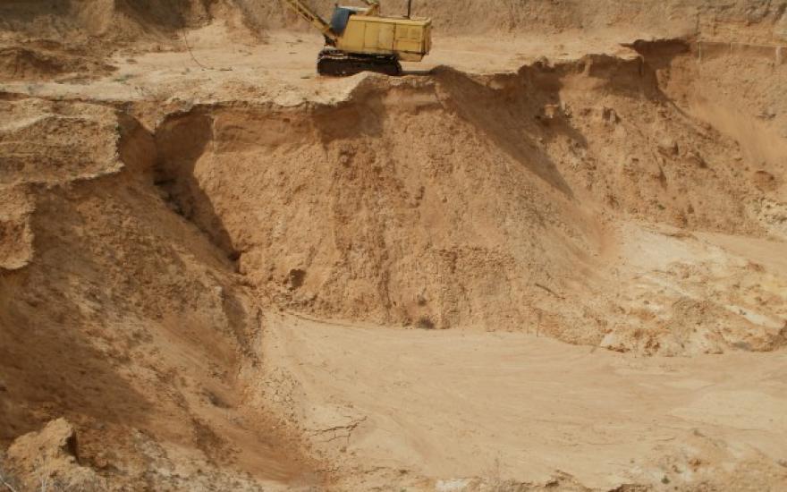 В Зауралье обнаружили крупное месторождение строительного песка