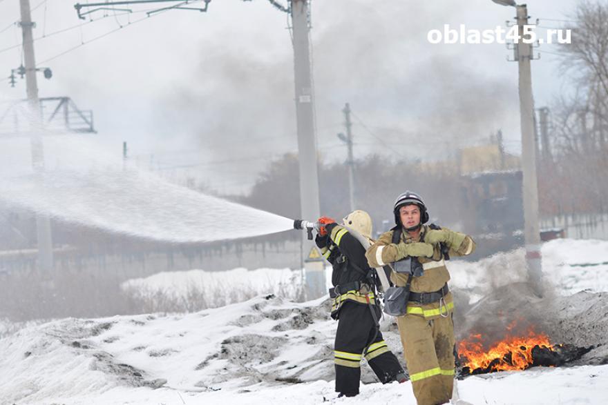 В Курганской области в выходные дни произошло 7 пожаров