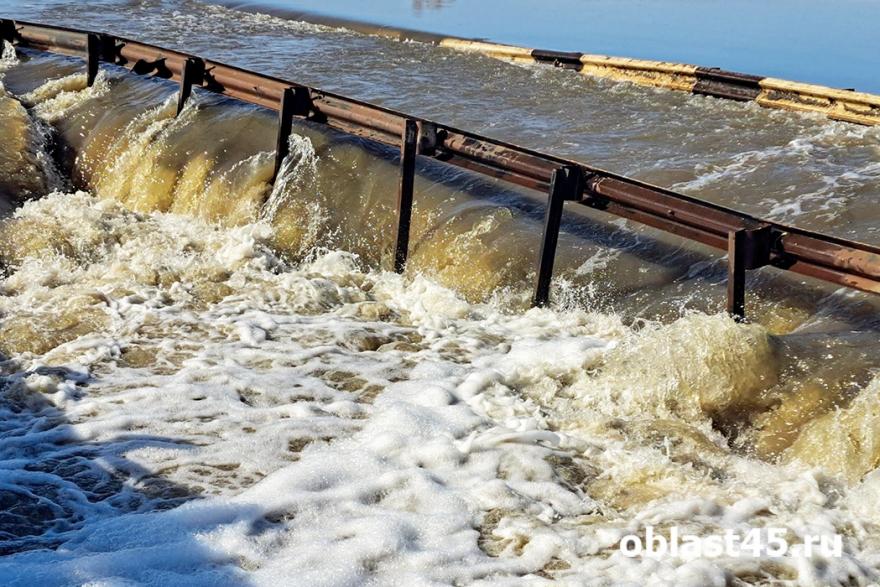 В Курганской области паводковые воды разрушили мост